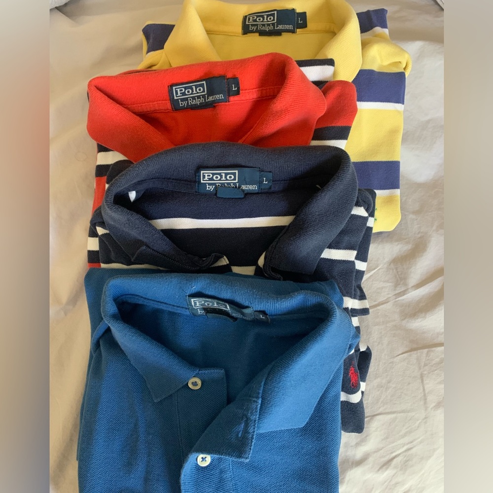 4 Short Sleeve POLO Shirts